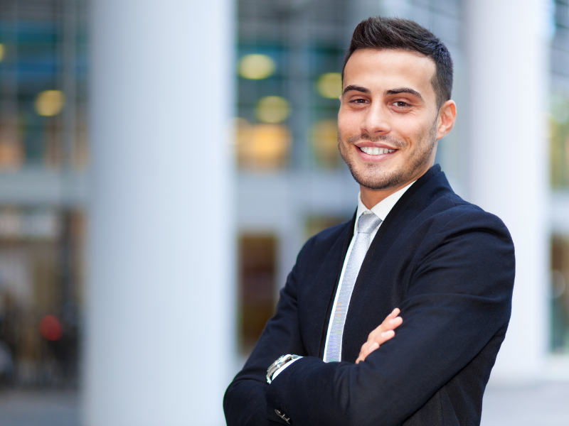 boy with glasses smiling